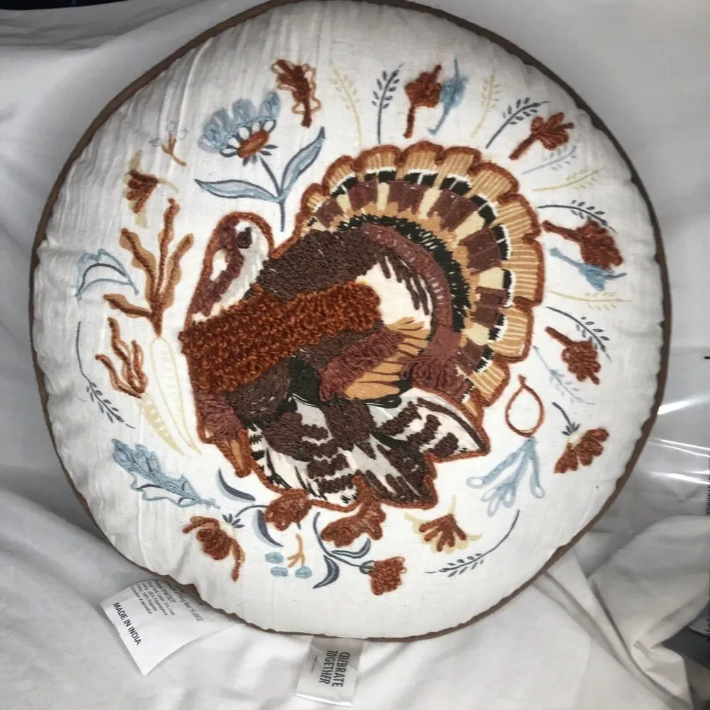 Embroidered Fall Turkey 16